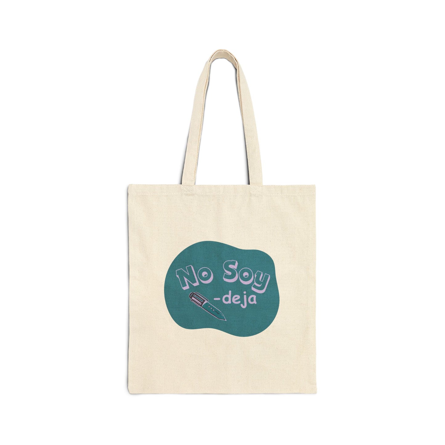 Picto Playwear - No Soy Pendeja - Turquoise Cotton Canvas Tote Bag