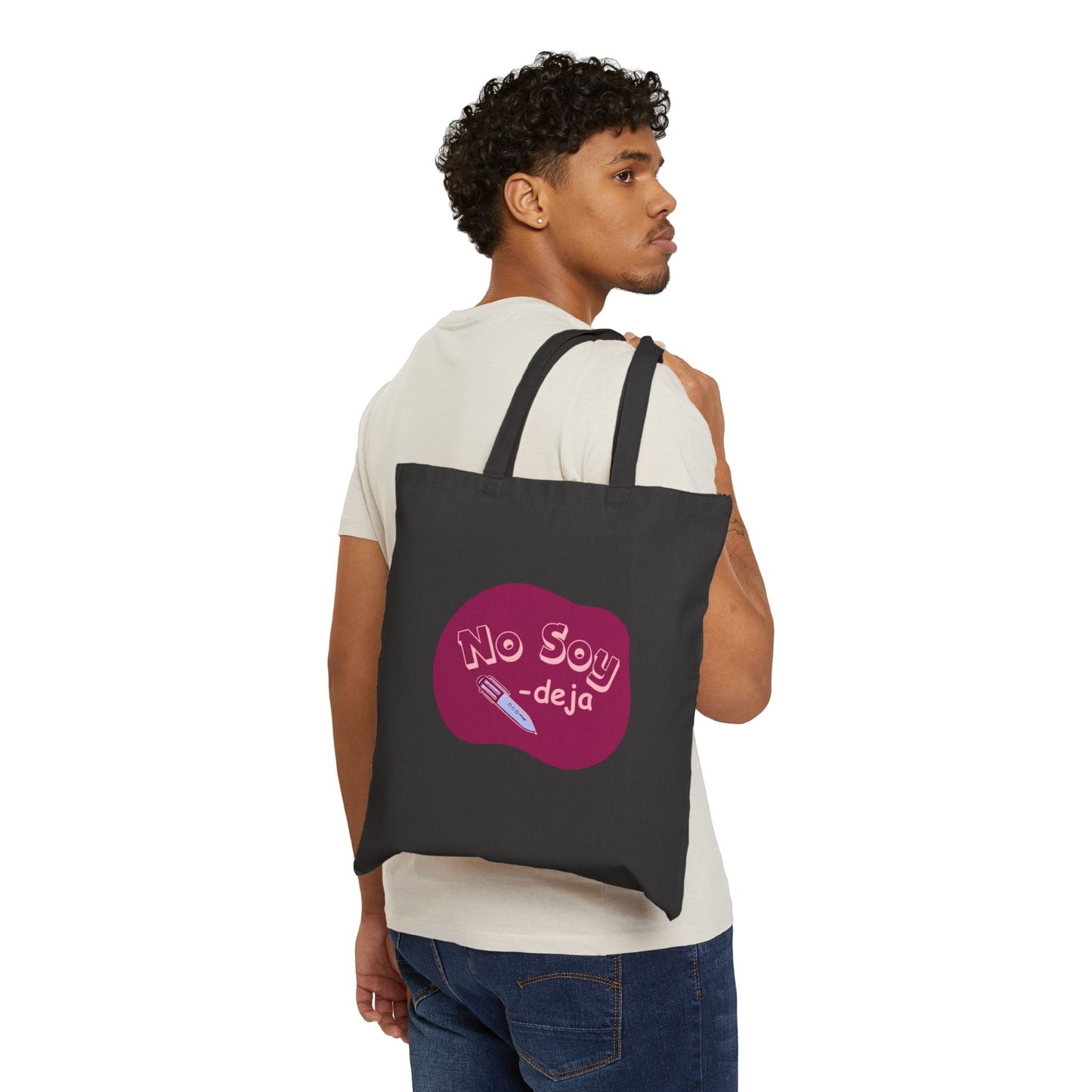 Picto Playwear - No Soy Pendeja - Cotton Canvas Maroon Tote Bag