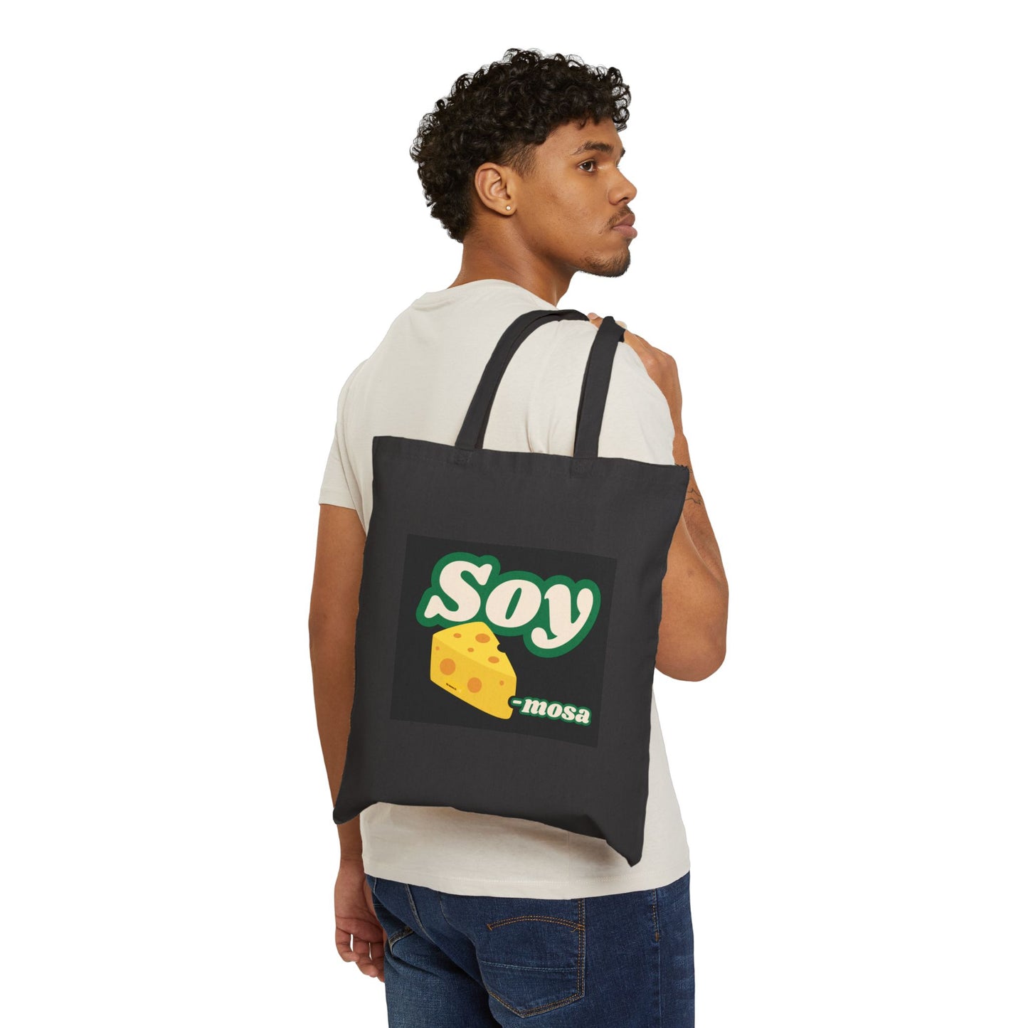 Picto Playwear - Soy Chismosa - Black Cotton Canvas Tote Bag