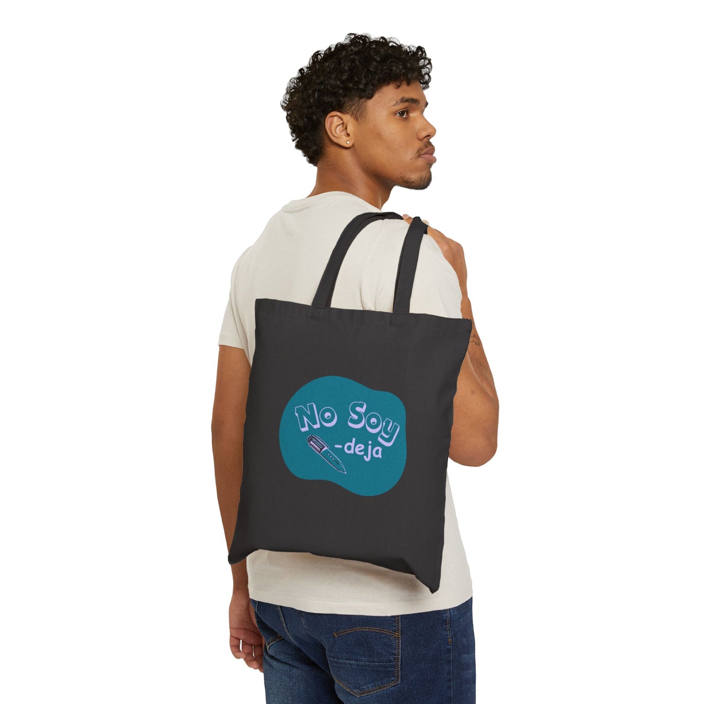 Picto Playwear - No Soy Pendeja - Turquoise Cotton Canvas Tote Bag