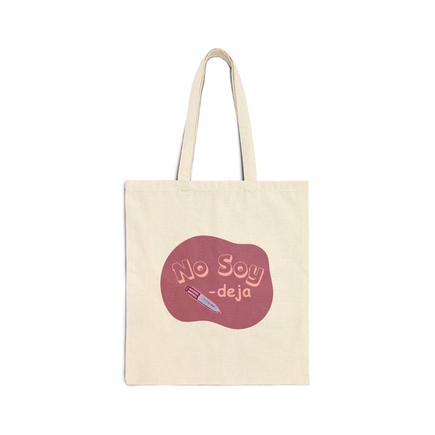 Picto Playwear - No Soy Pendeja - Cotton Canvas Maroon Tote Bag